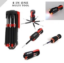 8-in-1 Multi-Tool Screwdriver with LED Flashlight