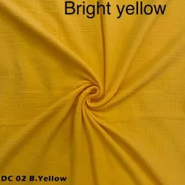 Bright Yellow Premium quality cotton double layer fabric