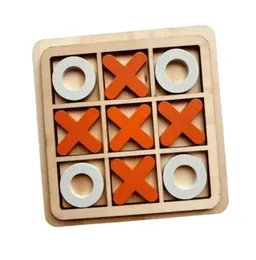 Tic Tac Toe Wooden Block Game - XO Game Puzzle Game for Kids & Adults