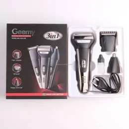 Geemy 3 In 1 Rechargeable Hair Clipper Shaver Nose Trimmer Set - Gm 598