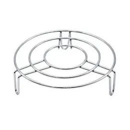 2pcs Stainless Steel Pot Steaming Rack Round Durable Multi-Purpose Steam Tray Cookware Stock Cooking Stand Kitchen Accessories