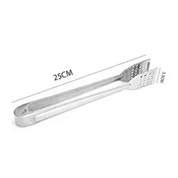 Stainless Steel BBQ Pastry Spoon Tongs Food Salad Bread Fruit Clip Clamp Food Clip Kitchen Utensil Serving