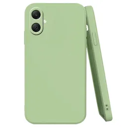 Samsung A06 Hard Silicon Cover 2MM Green Colour, 2MM Hard Silicon Back Cover for Samsung Galaxy A06, Durable Phone Case, Hard Silicon Cover