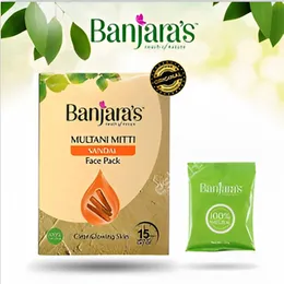 Original Banjaras Multani Mitti & Sandal Face Whitening Pack