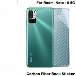 Carbon Fibre back sticker For Xiaomi Redmi Note 10 5G