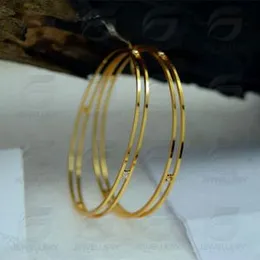 Gold Plated Guarantee Link Two Line Bangle for Women With Stone Fashion Jewelry Gift.