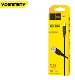 VDENMENV D01T USB to Type-C Fast Charging Data Cable (Black)