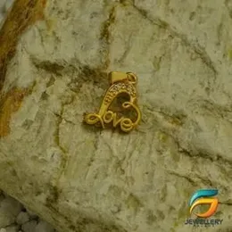 gold heart shape diamond love pendant Guarantee Fashion Design for Women.