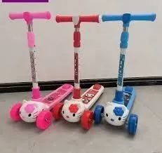 Scooter 112 for Kids,3 Wheel Smart Kick Scooter with Fold-able &Height Adjustable Handle, Runner Scooter with Extra-Wide LED PU Wheels & Brake for Kid