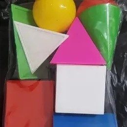 Geometric 3D Shapes Plastic For Kids Educational