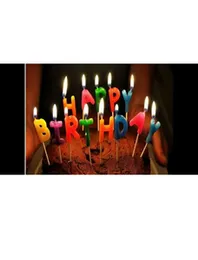 Happy birthday candle