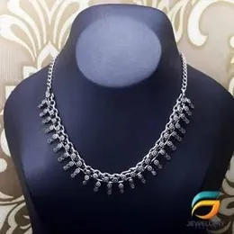 Buggy Silver Plated Traditional Jewell  Peace Neck Chain for Women.