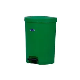 Plastic pedal-type garbage bin