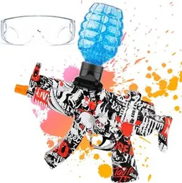 MP-5 Electric Gel Ball Blaster Gun Toy - Automatic Gel Toy MP5 Gun with Goggles for Outdoor Playing Kids Adults