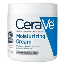 CeraVe Moisturizing Cream | Body and Face Moisturizer for Dry Skin | Body Cream with Hyaluronic Acid and Ceramides | Daily Moisturizer | Oil-Free | Fr