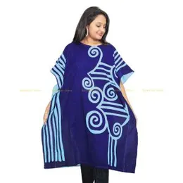 Cyan Blue Dark Blue Short Kaftan SK 02