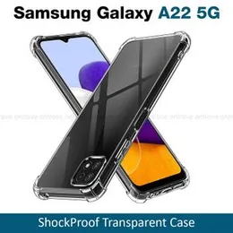 Samsung Galaxy A22 5g Transparent Shockproof ThickBallon Case - Clear TPU Bumper Case For Galaxy A22 5g Back Cover Premium Quality Anti Shock Airbag P