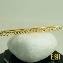 ESH Gold Plated Stylish & Charm Saree Brooch / Saree Pin with Fixed Stone for Women