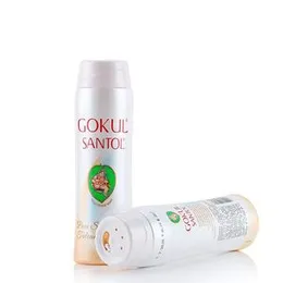 Gokul Santol Fragrant Talcum Powder with Sandalwood Extracts and Smooth Texture for Long-lasting Fragrance, Glowing Skin 70g,35g