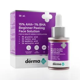 30 ml 15% AHA + 1% VNA Beginner Face Peeling Solution FOR 10 MINUTE WEEKLY EXFOLIATION 5% glycolic acid 5% lactic acid 5% mandelic acid 15 salicylic a