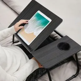 Folding Laptop Table,Collapsible Laptop Desk with Cup Holder