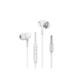 Wiwu EB317 3.5MM Wired Stereo Earphone with Mic and Woven Cable white