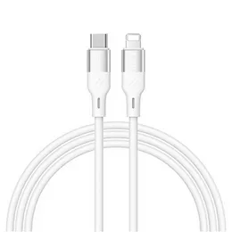 Recci RS22CL PD 27w Type-C To Lightning 150cm Cable White