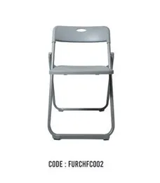 GREY ABS PLASTIC/METAL FOLDING CHAIR FX-3017