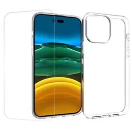 Luxury Transparent Shockproof Bumper Case For iPhone 14 Pro Crystal Transparent Premium Quality Shockproof Protective Phone Shell Soft TPU Cover