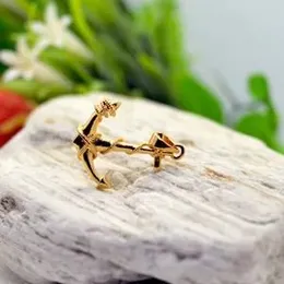 Gold Plated Master Gold Anchor Pendant For Women.