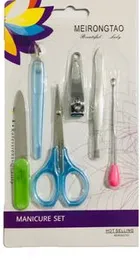 Professional Quality 6 in 1 Manicure Set - Tweezer, Nail cutter, Ear pick, Scisser