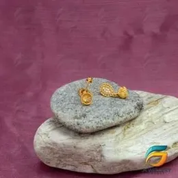 Gold Plated Earring Oval Earrings With Jimikki For Women.