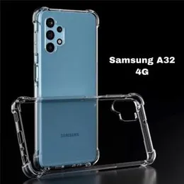 Luxury Shockproof Transparent Case Back Cover For Galaxy A32 4G Case