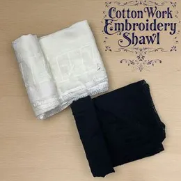 Cotton Big & Wide Shawls â Full Embroidery Work | 76" Ã 38" | Premium Quality
