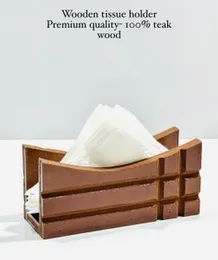 Wooden tissue holder
