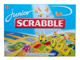 Junior Spelling Board Game - Junior Scrabble Crossword Game Two Fun Word Games in One
