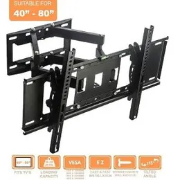 Dual Arm Full Motion TV Wall Mount Bracket for 40-80 inch