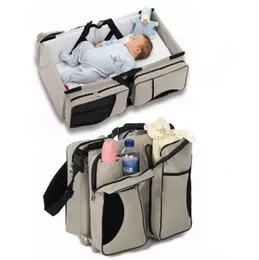 Baby 3 in 1 Portable Bassinet Cot Mummy Travel Bag Diaper Bag and Change Station