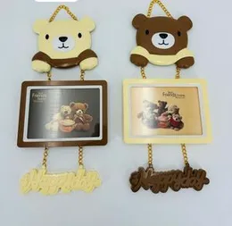 teddy bear hanging photo frames
