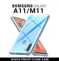 New Transparent ThickBallon Bumper Case For Samsung Galaxy A11 M11 Crystal Transparent Premium Quality Shockproof Protective Phone Shell