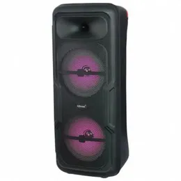 KTS-2036 Partybox Portable Wireless Bluetooth Speaker with Led Light RGB Support Mic, FM, AUX, USB, SD Card Karaoke Speaker with Wireless Mic Buffel S