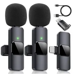 K35 Wireless Microphone, Wireless 3.5mm Lavalier Lapel Microphone