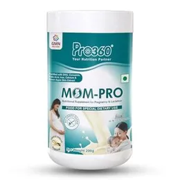 Pro360 MOM-Pro Protein Powder Nutritional Supplement for Pregnant & Lactating Women â Complete Maternal Nutrition during Pregnancy â French Vanill