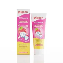 Pigeon Strawberry Toothpaste, For Babies And Children,Fluroide -Free,Sls Free,Color Free,Paraben Free, Ph Friendly,45 G, Deep clean (FROM INDIA)SAB