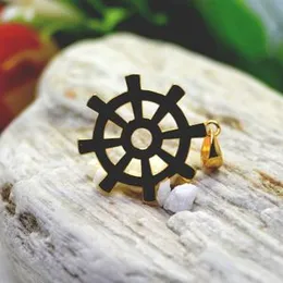 Gold Plated Dharmachakra  Pendant For Women.