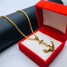 Gold-Plated Rope Chain Necklace with Pendant | Stylish & Elegant Jewelry for Men & Women