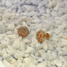 Gold Plated Stylish Charm Very Small Derana Earrings With Full Stone For Women.