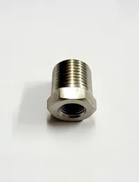STAINLESS STEEL BUSHING ADAPTOR CONNECTOR REDUCING BUSH SS 304 BSP OR NPT (1 PIECE) (BSP, 1/2" MALE X 1/4" FEMALE)