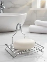 Soap Dish Shelf Holder Stainless Steel Drain Rack Oval/rectangle Shaped Rust-Resistant Saver Basket Bathroom Toilet Organizer