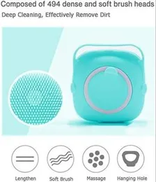 New Creative Bath Brush Soft Silicone Elastic Massage Bath Brush.